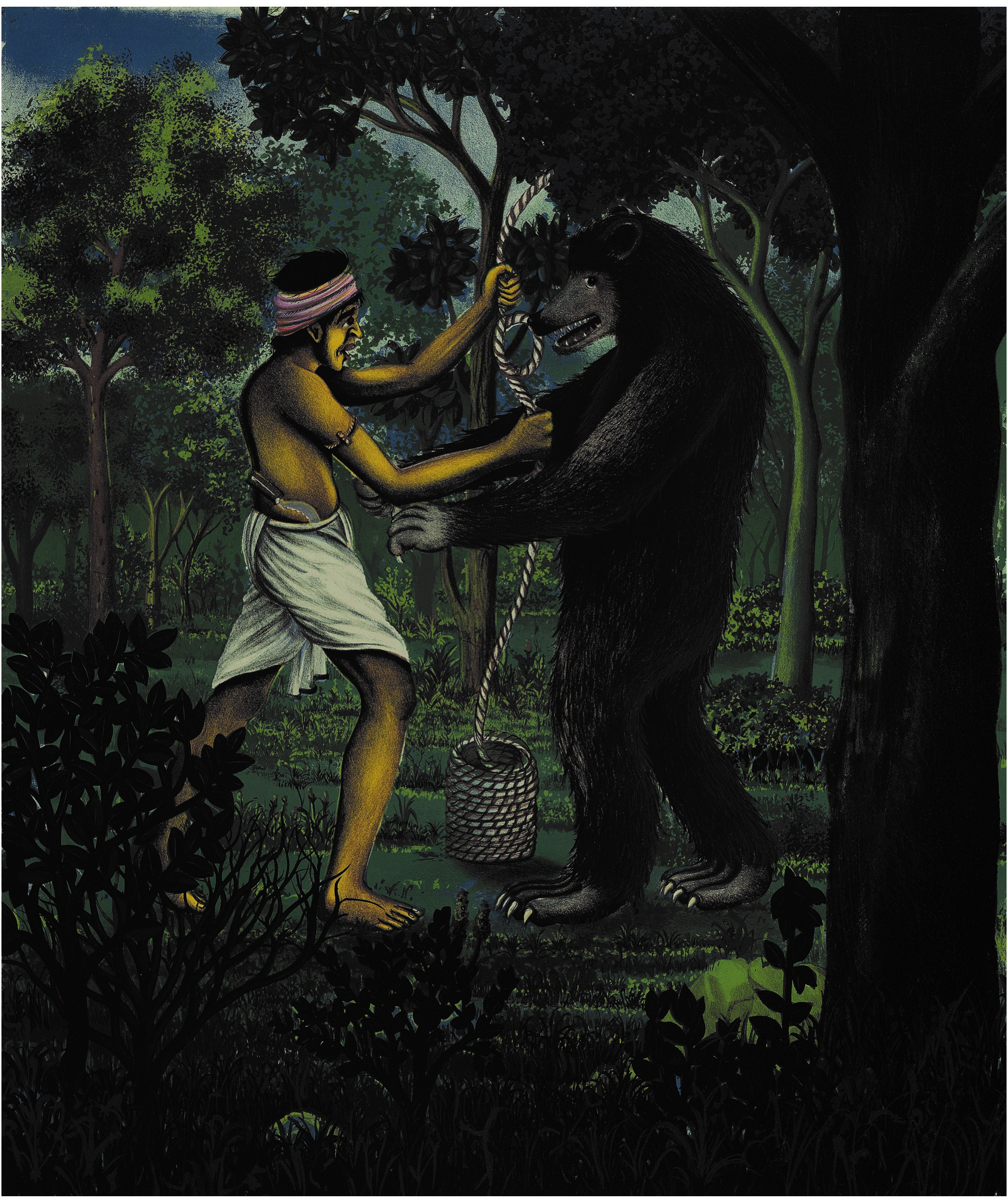 Man Fighting with a Bear 2 by Subrat Kumar Behera